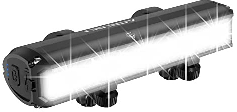 Super Bright LED Bike Light,USB Rechargeable Bicycle Headlight-5 Modes,Waterproof Bike Headlight,Mountain Off-Road Cycling Commuting (1400 Lumens)
