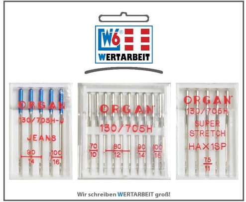 Original W6 Nähmaschinennadel Set (20 Nadeln)