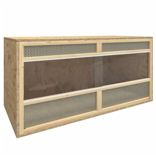 Willood Terrarium Holzwerkstoff 100x47x47cm, Glasterrarium, Glasterrarium-Bausatz, Reptilien-Box, Terrariumgefäß, Reptilien-Habitat-Terrarium