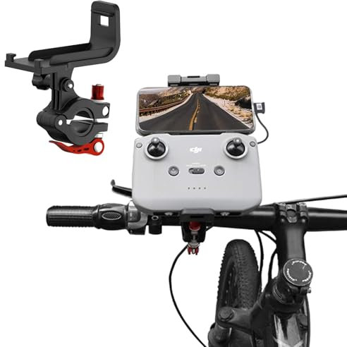 Gdraco Mavic Air 2 Fernbedienung Fahrradhalterung Air 2S Reiten Fernbedienungshalterung Metall Halterung für DJI Mini 3 Pro RC-N1/ Mavic 3/Mini 2/ Mavic Air 2 Drohne