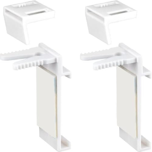 Confezione da 10 accessori per tende da finestra, senza trapano, morsetti a doppio rullo per un facile utilizzo