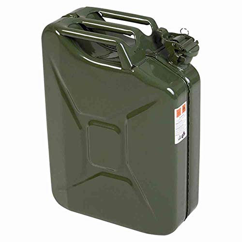 Metall-Kraftstoff-Kanister CLASSIC 20l, mit UN-Zulassung für Benzin, Diesel und andere Gefahrgüter, oliv