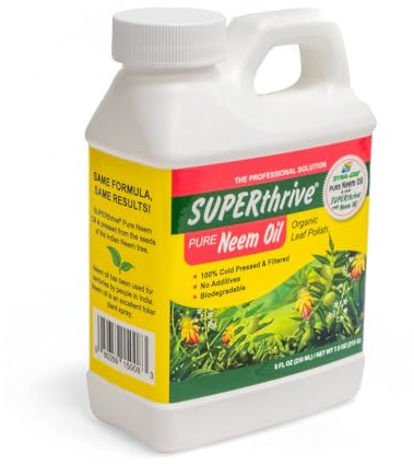 SUPERthrive Neem Oil Fertilizer - Natural Leaf Care for Plants - 8 Fl Oz