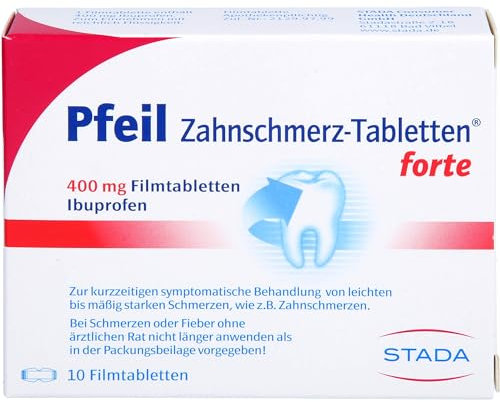Pfeil Zahnschmerz-Tabletten forte 400 mg Ibuprofen, 10 St. Tabletten