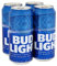 Bud Light Lager Beer Can, 4 x 440ml