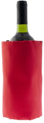 Koala Spain Enfriador de Vino con Gel Rápido Enfriamiento Compartimentado, 4 Capas Anti-condensación,Color Roja, Velcro Ajustable Bot. Vino o Cava, Incluye Regalo