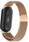 Milanaise Magnetic Armbänder für Xiaomi Smart Band 9/8 Armband Damen Herren,Magnet Edelstahl Milanese Loop Metal Uhrenarmband Verstellbar Sport Ersatzarmband für Xiaomi Miband 8/Mi Band 9,Roségold