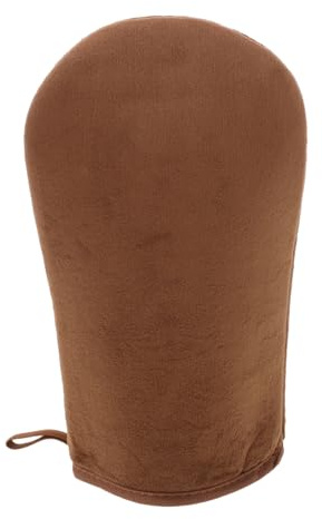 PartyKindom Tanning Mitt and Back Lotion Applicator Glove, Soft Flocked Material Self Tanner Mitt for Even Body Application, Suitable for Self Tanning and Back Care Use