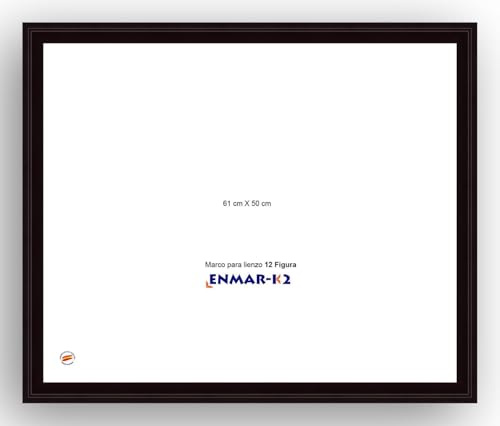 ENMARK2 Marco caja americana negro para lienzo 12 Figura (50X61 cm) sin cristal ni trasera