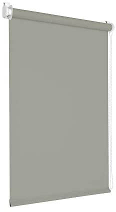 Victoria M. Tenebra Verdunkelungsrollo Klemmfix Rollo Fensterrollo, Sichtschutz, Verdunkelnd, Ohne Bohren inkl. Montagematerial, 35 x 160 cm, Grau