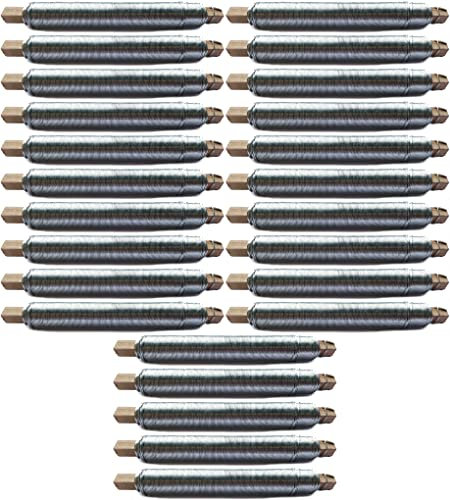 Novatool Wickeldraht I 0,65 mm I Drahtrolle I Basteldraht Gartendraht Blumenbindedraht Bindedraht Biegedraht Pflanzendraht rostfrei Dekoband (25, 0,65 verzinkt)