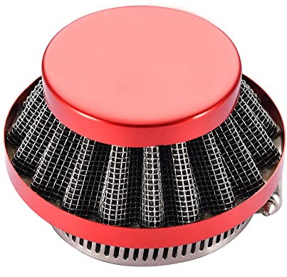 GOOFIT 42-44mm universale Filtro Aria Rosso Ricambio sostituzione per 2 Tempi 43cc 47cc 49cc Scooter ATV Mini Pocketbike Mini Quad