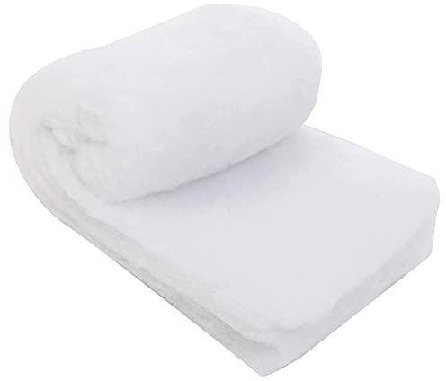 Gukasxi Coperta di Neve di Natale Coperta di Neve 80x240cm Ispessita Bianca Finta Arrotolata per Interni Coperte di Neve Artificiali per Natale Decorazioni per Villaggio e Parete