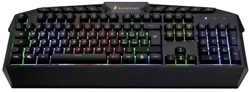 VERBATIM Teclados Marca Modelo SUREFIRE Kingpin RGB Gaming Multimedia Keyboard QWERTY Italian