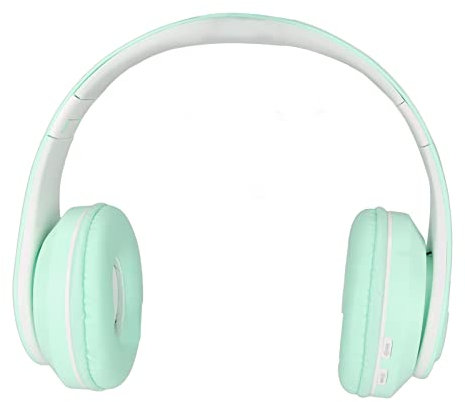 Jectse Cuffie Bluetooth, Cuffie da Gioco Wireless con Riduzione del Rumore Cuffie Bluetooth Pieghevoli sopra L'orecchio con Luci RGB per Bambini Adulti Ragazze Ragazzi(Verde)