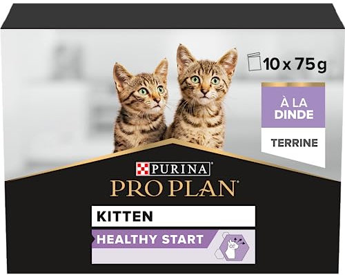 Purina Pro Plan Comida Húmeda para Gato Esterilizado 7+ Senior, Mayor, Terrina Pavo, 10 Sobres de 75g