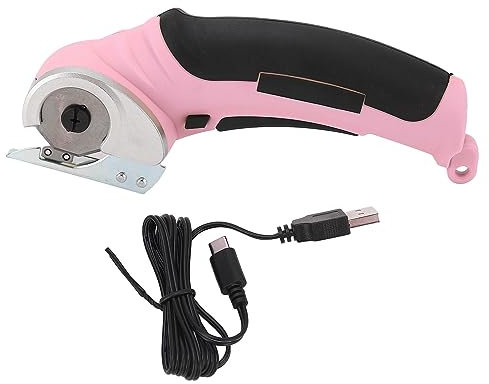 Cordless Electric Scissors, Heavy Duty Fabric Scissor with Rechargeable Battery Safety Lock Cardboard Box Cutter Tool for Fabric, Carpet, Leather