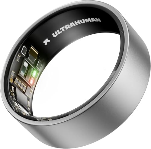 ULTRAHUMAN Ring AIR – Sleep and Fitness Tracker, Smart Ring for Men and Women, No app fee for standard features, Up to 6 days battery life (Size 6)
