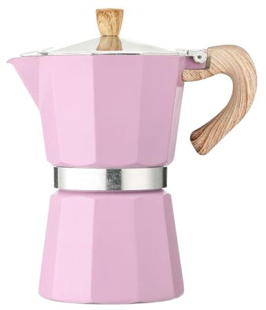 Nchdewui Stovetop Coffee Maker, Moka Pot, Italian Espresso Maker, Easy To Use & Clean, Portable Coffee Makers for Coffee Latte Mocha Cappuccino Macchiato (pink)