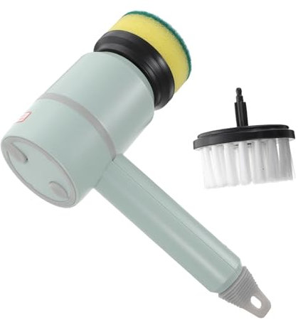 minkissy Electric Cleaning Brush Multi-function Scrub Brush for Household Use Dish Replacement Heads Easy to Clean