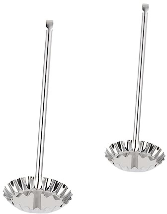 Healifty Lot De 2 Moules à Friture Poignée, Grand Et Petit, En Acier Inoxydable 304, Résistants à La Corrosion, Cuisine Familiale Et Restauration Professionnelle