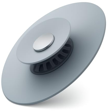 Tapon Silicona para Desague Fregadero Cocina Universal con Colador comida. Tapón Antideslizante con Filtro atrapa Pelos para Drenaje Lavabo, Plato de Ducha o Bañera. Tapones Desagüe o Sumidero Terraza