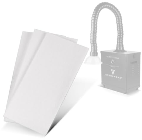 STAHLWERK Prefiltro para extracción de humos FE-300 ST – Juego de 3 filtros de repuesto, alfombrilla de filtro, filtro de aire, alfombrilla de prefiltro para sistemas de extracción, absorbedores de