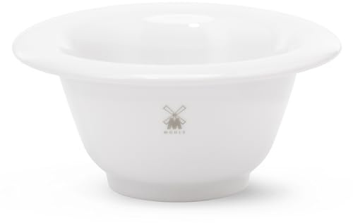 MÜHLE Seifenschale RN 11 - Rasierschale aus Porzellan in weiß - Rasierschaumschüssel