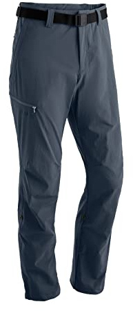 maier sports Nil, Men's Hiking Trousers, Water-Repellent Outdoor Trousers for Trekking and Hiking, PFC-Free, mSTRETCH pro 4 & dryprotec, Roll-up Function Graphite