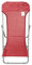 Linea Garden Friend S1622042, Chaise Longue de Plage en Acier et textilène 450 g/m² Couleur Rouge