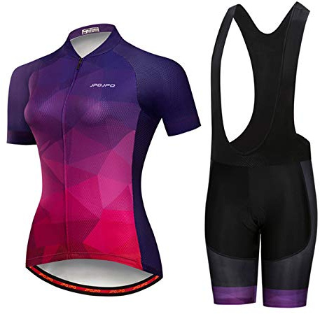 Kvinnors cykling jersey set haklapp shorts sommar cykel kläder cykelkläder