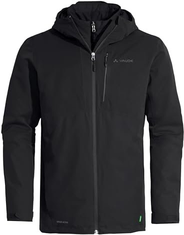 VAUDE Miskanti II 3in1 Outdoorjacke für Herren – Wasserdichte Regenjacke für Herren mit herausnehmbarer Innenjacke, winddichte & atmungsaktive 3 in 1 Jacke für Herren – ideal für Trekking & Wandern
