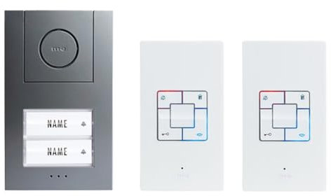 M-e modern-electronics Vistus AD ALU 4020A Vistus - Citofono con cavo e 2 Fami