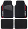 SPARCO SPCF508RD 4er-Set Schwarze rote Teppiche 4er-Set, ROT