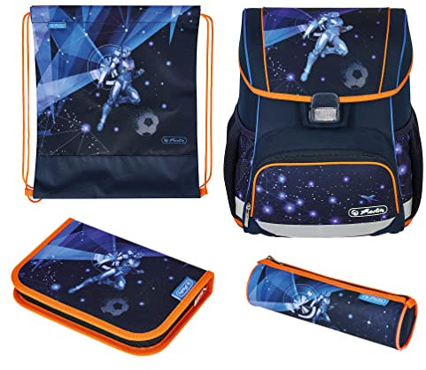 herlitz 50037407 Schulranzen Loop Plus, Galaxy Game, 1 Stück