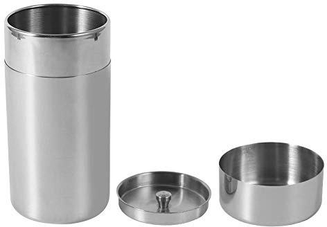 Recipiente de Almacenamiento de Acero Inoxidable para Té, Café y Espresso, con Tapa Interior, Bote Hermético para Granos y Hojas Sueltas