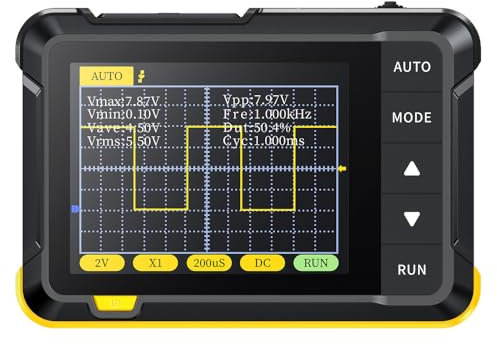 DollaTek DSO152 Mini osciloscopio digital manual 2,5 MSa/s 200 KHz Ancho de banda analógico 800 VPP Admite actualización de firmware Salida PWM