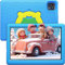 Freeski Tablet per Bambini 10 pollic, Android 13 Tablet Bambini Quad Core, 1280 * 800, 5000 mah, Controllo Parentale, WiFi, Bluetooth, Doppia Fotocamera (blue)