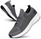 Puweco Womens Trainers Running Shoes Breathable Lightweight Non Slip Walking Shoes Casual Tennis Gym Jogging Shoes Dark Grey