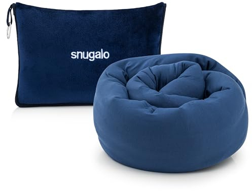 Snugalo Travel Pillow- 2 in 1 Probably the most versatile pillow in the world ! Ultra soft & Breathable 100% Bamboo Raylon Luxury material | neck pillow for travel | travel pillow for airplane