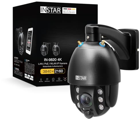 INSTAR INSTAR IN-9820 4K schwarz 18003 IP Övervakningskamera