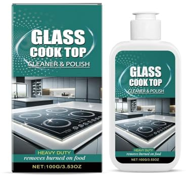 Glass Stove Top Cleaner Polish, Scratch Free Ceramic Hob Cleaner & Hob Cleaners Spray – Heavy Duty Cooktop Cleaners and Polish, Glass Hob Polishing Liquid for Cooker, Ceramic Glass Surface (1PC)