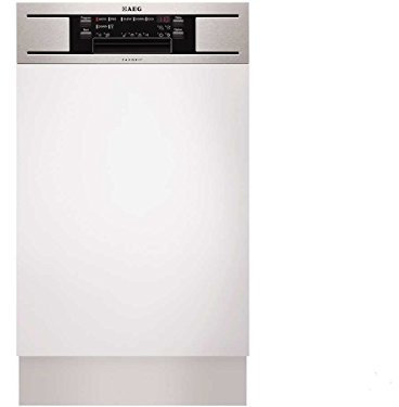 AEG F78420IM0P Semi intégré 9places A++ lave-vaisselle - Lave-vaisselles (Semi intégré, Noir, Acier inoxydable, 9 places, 45 dB, A, Auto, Silence, Économie, Intensif)