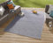 NORTHRUGS In- und Outdoor Teppich Raute 80x150cm - Wetterfest Modern Geometrisches Raute Muster Allover Design Läufer für Balkon Terrasse Garten Wintergarten Wohnzimmerteppich Wasserfest in Blau Creme