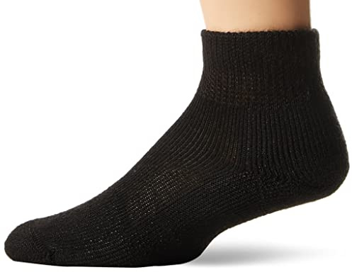 Thorlos Mens Tmx Max Cushion Ankle Tennis Socks, Black (1 Pair), Medium US