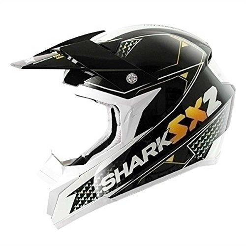 Shark Motorradhelm, Schwarz/Orange/Weiss, XS