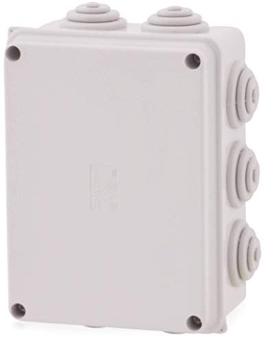 Abzweigdosen Kabelabzweigkasten Installationsgehäuse mit Stufennippeln | IP65 | 150x110x70mm | Verteilerkasten, Abzweigdose, Aufputz Wasserdicht Aussen Abzweigdose Box Verteilerdose Steckdose