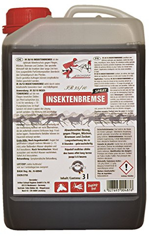 Schopf IR35/10 - Serbatoio da 3 l, repellente contro mosche, zanzare e freni