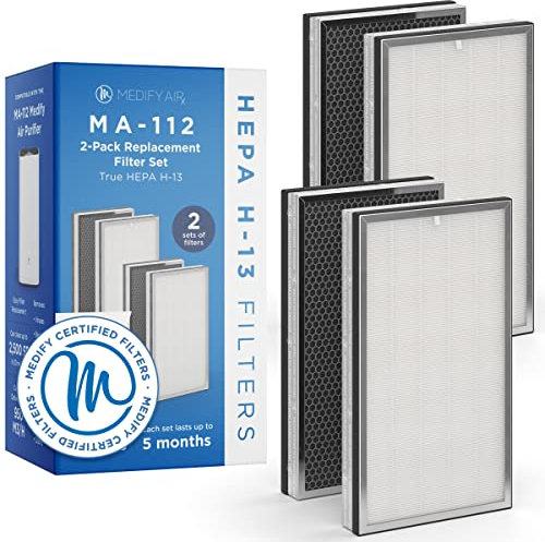 Medify Air MA-112 Ersatzfilter - HEPA H13-1 Stück - Luftreinigung - Aktivkohle - Luftfilter - Lufterfrischer Wohnung - Geruchsneutralisierer
