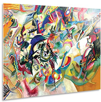 Giallobus - Quadro - Vassily Kandinsky - Composizione n. 7 - Vetro acrilico - 140x100 - Pronto da appendere - Quadri moderni per la casa